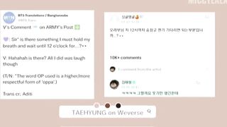 TAEHYUNG teases ARMY on Weverse, JIMIN posted again on Instagram, JHOPE shared a fan edit OMG!