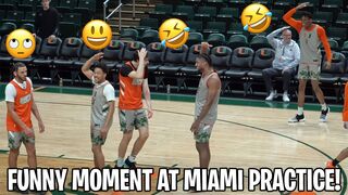 BIG DUNK & FUNNY CELEBRATION at Miami Hurricanes Practice! ????????"I SET YOU UP"