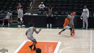 BIG DUNK & FUNNY CELEBRATION at Miami Hurricanes Practice! ????????"I SET YOU UP"