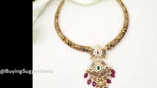 22k gold kanti necklace models designs #gold #necklace #necklacedesigns latest collections