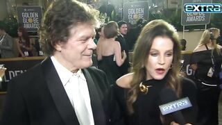 Lisa Marie Presley Appeared Unsteady in Final 'Extra' Interview at Golden Globes