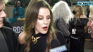 Lisa Marie Presley Appeared Unsteady in Final 'Extra' Interview at Golden Globes