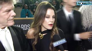 Lisa Marie Presley Appeared Unsteady in Final 'Extra' Interview at Golden Globes