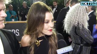 Lisa Marie Presley Appeared Unsteady in Final 'Extra' Interview at Golden Globes