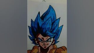 Goku and Vegeta Fusion Gogeta #shorts #art #viral #legendary #anime #subscribe #vegeta #dragonball