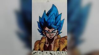 Goku and Vegeta Fusion Gogeta #shorts #art #viral #legendary #anime #subscribe #vegeta #dragonball