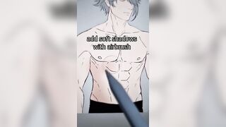 How I draw ????HOT???? ANIME ABS in IBISPAINT X #shorts