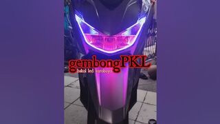 Pemasangan variasi lampu led SURABAYA, DRL alis neon flexible +devil ( BEAT ) WA 082129241927