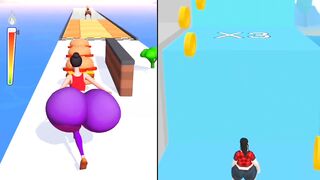 Twerk race 3D ????VS Body Boxing race 3D game videos ! #Twerk #bodyboxingrace3d #gaming