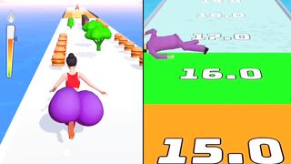 Twerk race 3D ????VS Body Boxing race 3D game videos ! #Twerk #bodyboxingrace3d #gaming