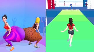 Twerk race 3D ????VS Body Boxing race 3D game videos ! #Twerk #bodyboxingrace3d #gaming