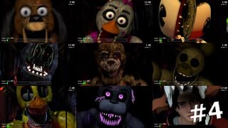 Every second you get a Jumpscare! Part 4! (FNaF 1 Mods Compilation)