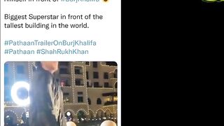 Burj Khalifa Par Chala Pathaan Ka Trailer Shah Rukh Khan Fans Ne Boycott Gang Ki Izzat Utaar Di