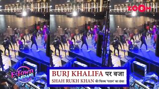 Shah Rukh Khan's FUN dance on Pathaan's title song as the trailer lights up Burj Khalifa