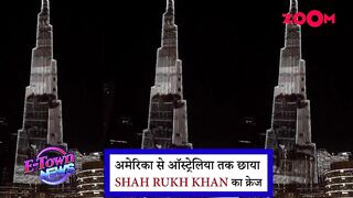 Shah Rukh Khan's FUN dance on Pathaan's title song as the trailer lights up Burj Khalifa