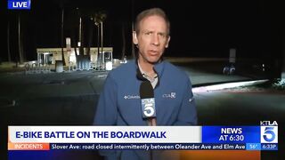 Growing battle over E-bikes on boardwalk in Newport Beach