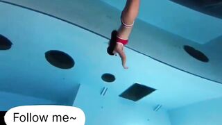 Deep Underwater Girl Swimming | Bikini Girls Swimming In Underwater 151 | Underwater Official 10M