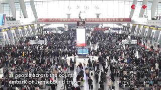 China Sees over 388 Million Passenger Trips During Ongoing Holiday Travel Rush