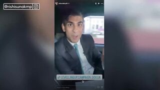 Rishi Sunak apologises for not wearing a seatbelt while filming Instagram video