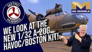 The new Hong Kong Models 1/32 Douglas A-20G Havoc / Boston Bomber | Model Kit Preview - Test shots!