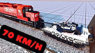 Did the TANK WIN??? Cars VS Train compilation ???????????? BeamNG.Drive CRASH test