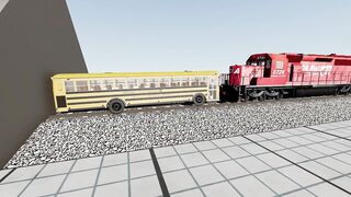 Did the TANK WIN??? Cars VS Train compilation ???????????? BeamNG.Drive CRASH test