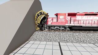 Did the TANK WIN??? Cars VS Train compilation ???????????? BeamNG.Drive CRASH test