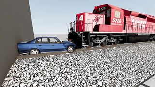 Did the TANK WIN??? Cars VS Train compilation ???????????? BeamNG.Drive CRASH test