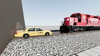 Did the TANK WIN??? Cars VS Train compilation ???????????? BeamNG.Drive CRASH test