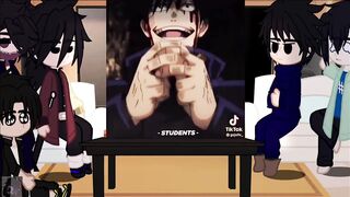 ????•Black Hair Anime Characters react to Megumi• || Megumi || JJK || BHAC || read description || •????