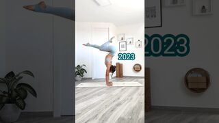 2020 VS 2023 ???? #shorts #motivation #yoga #handstand