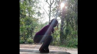 simple daily yogic stretching to relieve back pain. #chandralekhas yoga