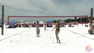 Amazing Beach Volleyball Players: Alexa Downie/Ali Denney vs. Sarah Hall/ Hayden Woodridge | Pt One