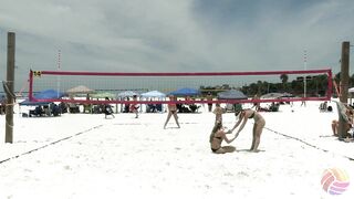 Amazing Beach Volleyball Players: Alexa Downie/Ali Denney vs. Sarah Hall/ Hayden Woodridge | Pt One