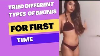 First Time I tried Different Types Of Bikinis In My Life.Pls Do Subscribe Also.