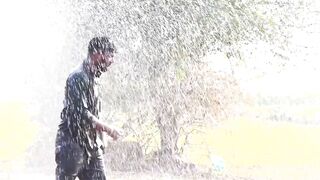 mirchi movie prabhas powerful rain fight spoof | celebrity frame | @SHE_CALS_ME_MANI.. |