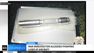 Long Beach man arrested for allegedly shining lasers at aircraft