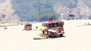 Emirates Airbus A380 Emergency Landing without Landing Gear at Beach - GTA 5