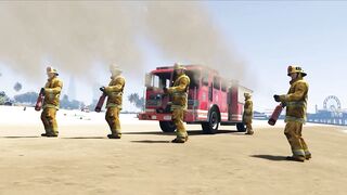 Emirates Airbus A380 Emergency Landing without Landing Gear at Beach - GTA 5