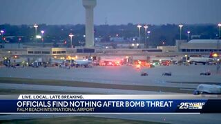 Officials find nothing after bomb threat at Palm Beach International Airport