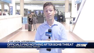 Officials find nothing after bomb threat at Palm Beach International Airport