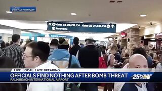 Officials find nothing after bomb threat at Palm Beach International Airport