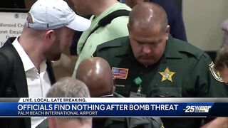 Officials find nothing after bomb threat at Palm Beach International Airport