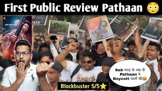 Pathaan First Public Review Blockbuster 5 /5 ⭐ Shahrukh khan, Deepika Padukone, John abraham