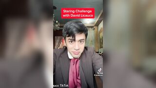 Staring Challenge with David Licauco #shorts | Kapuso Mo, Jessica Soho