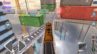 Railroad Train Simulator Games - Challenge Mode Level 17 Using New Train