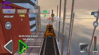 Railroad Train Simulator Games - Challenge Mode Level 17 Using New Train