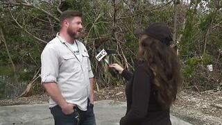 Helicopter used to remove boats from mangroves on Fort Myers Beach