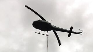 Helicopter used to remove boats from mangroves on Fort Myers Beach