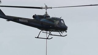 Helicopter used to remove boats from mangroves on Fort Myers Beach